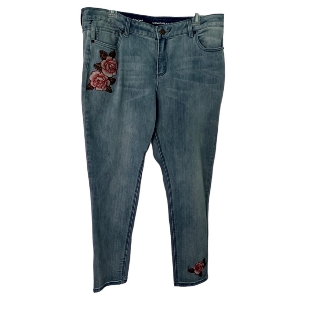 Westport Embroidered Jeans Midrise Skinny - Picture 3 of 9